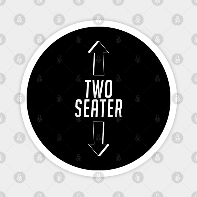 two seater only black edition Magnet by rsclvisual